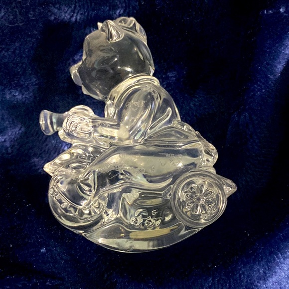 Princess House Art Princess House Crystal Bear On Trike Figurine
